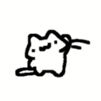 a cartoon cat waving