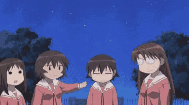 Osaka from Azumanga Daioh waving.
